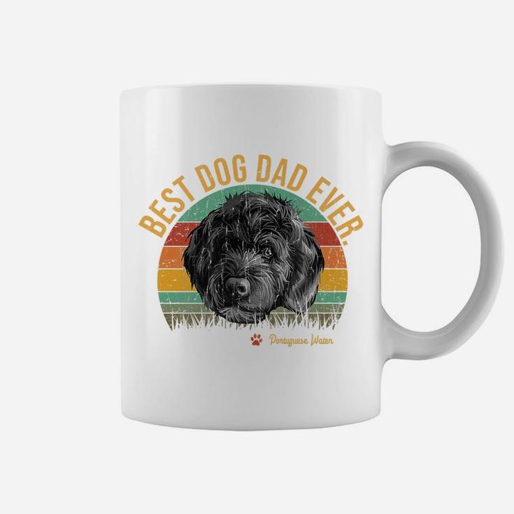 Vintage Best Portuguese Water Dad Ever Gift For Dog Lover Coffee Mug