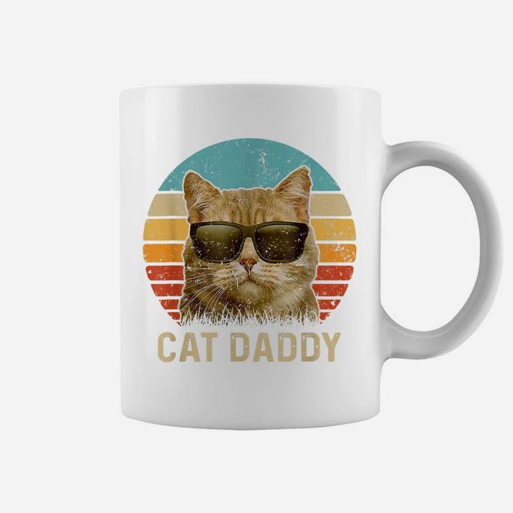 Vintage Cat Daddy Shirt Funny Cat Lover Gift Cat Dad Fathers Coffee Mug