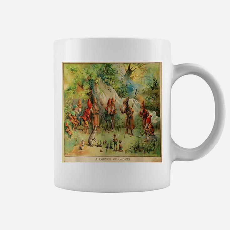 Vintage Council Of Gnomes Funny  Tee Coffee Mug