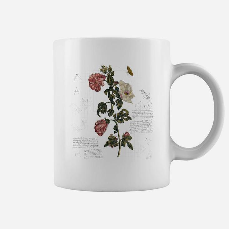 Vintage Flower Tee - Botanical Sketch Cottagecore Aesthetic Coffee Mug