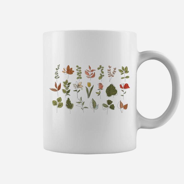 Vintage Inspired Flower Botanical Chart For Plant Gardeners Coffee Mug