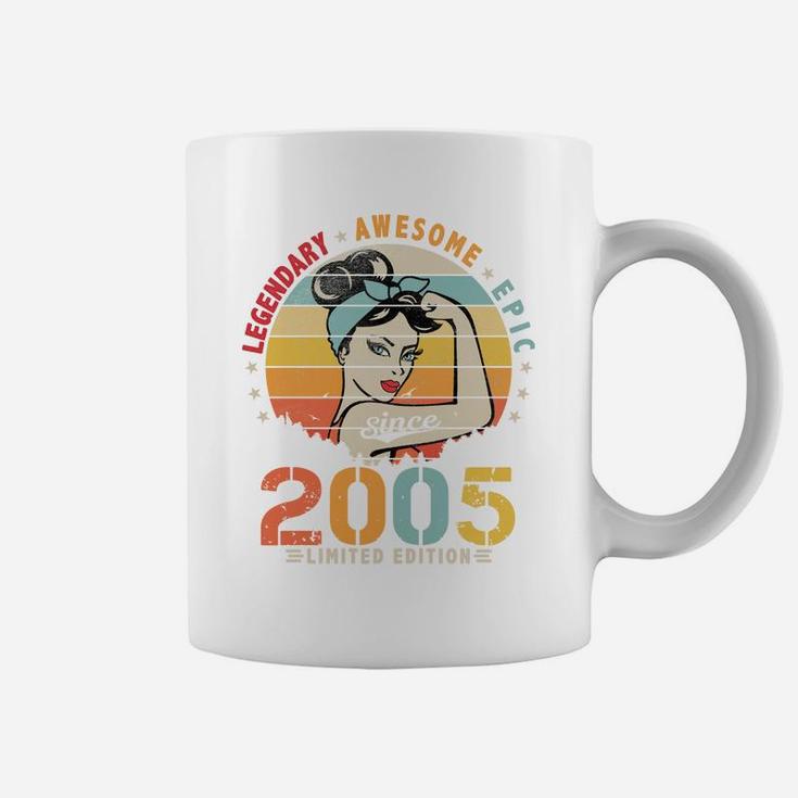 Vintage Legendary Awesome Epic Since 2005 Retro Birthday Sweatshirt Coffee Mug