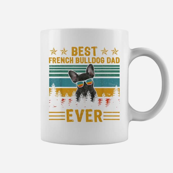 Vintage Retro Best French Bulldog Dad Ever Dog Father's Day Coffee Mug