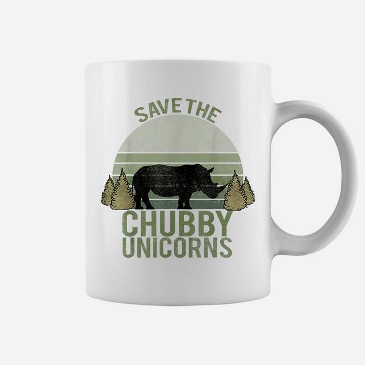 Vintage Retro Tshirt, Save The Chubby Unicorns T-Shirt Coffee Mug
