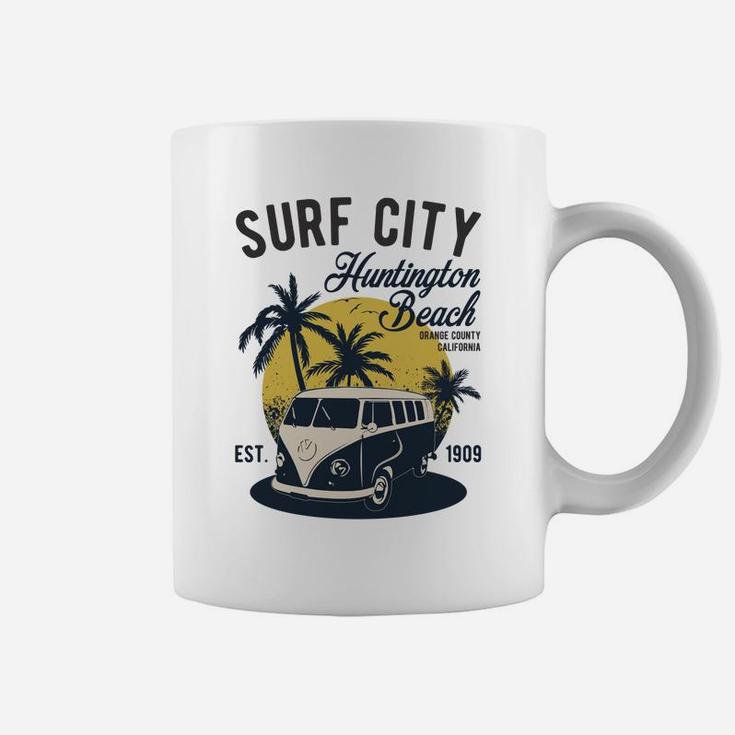 Vintage Surf City Huntington Beach California Summer Gift Sweatshirt Coffee Mug