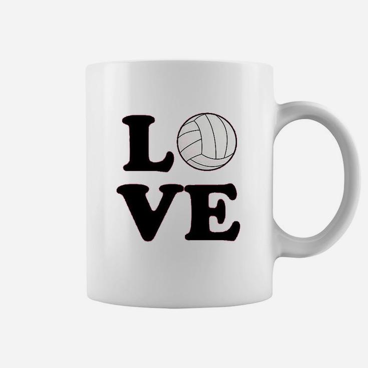 Volleyball Love Team Player Cute Fan Youth Kids Girl Boy Coffee Mug