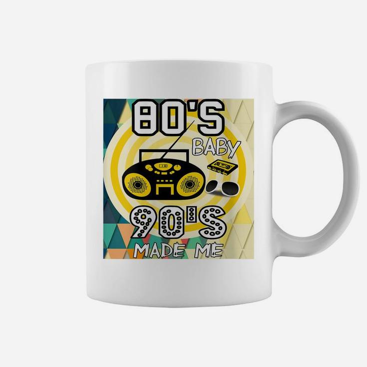 Womens 80S Baby 90S Made Me Classic Vintage Retro Graphic Coffee Mug