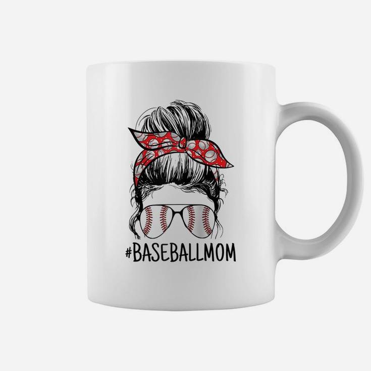 Womens Baseball, Sport Mom, Proud Mom, Baseball Sunglasses Raglan Baseball Tee Coffee Mug