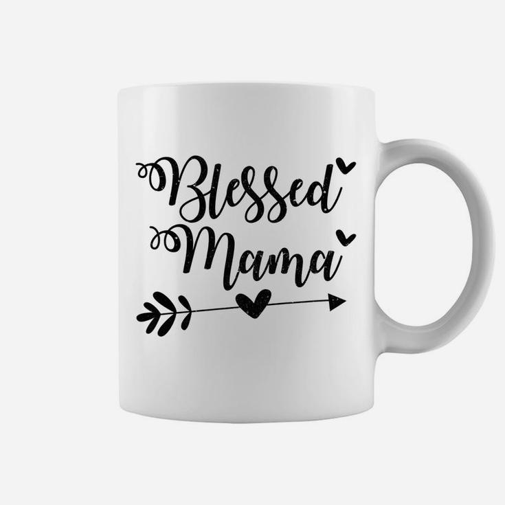 Womens Blessed-Mama Mom-Life Proud Saying Qoute Mommy Mother Coffee Mug