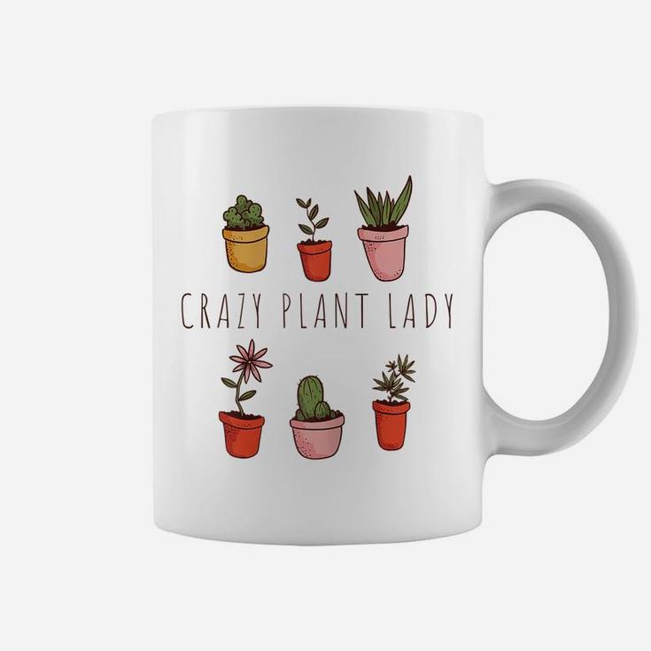 Womens Crazy Plant Lady - Plant Lover Garden Gardener Gardening Coffee Mug