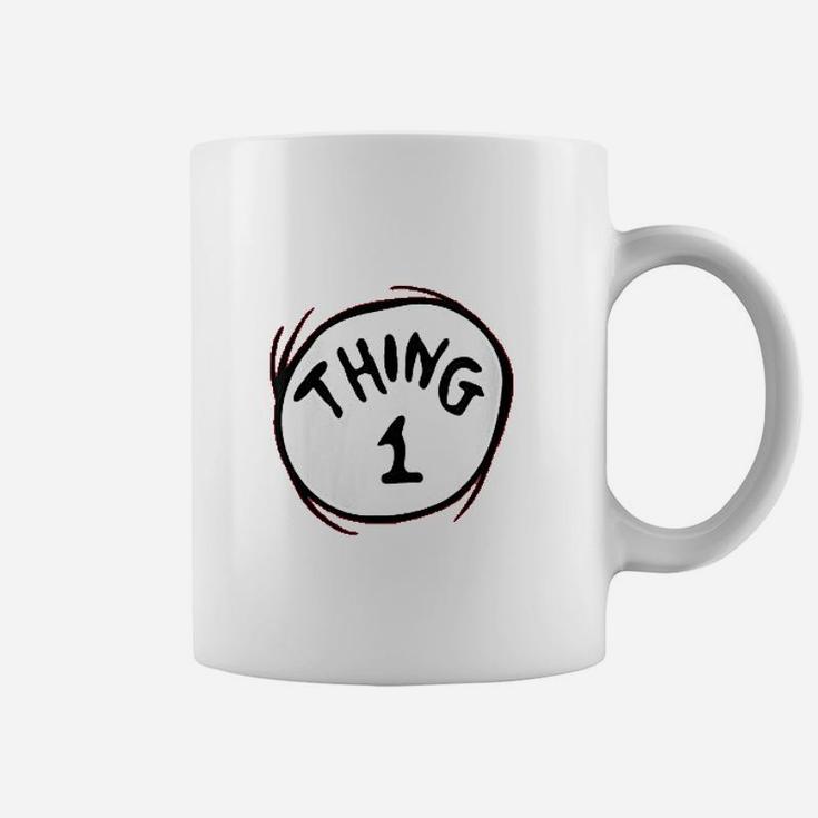 Womens Dr Seuss Thing 1 Emblem Coffee Mug