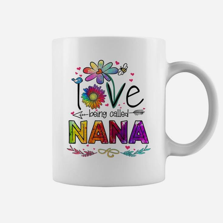Womens I Love Being Called Nana Daisy Flower Cute Mother's Day Coffee Mug