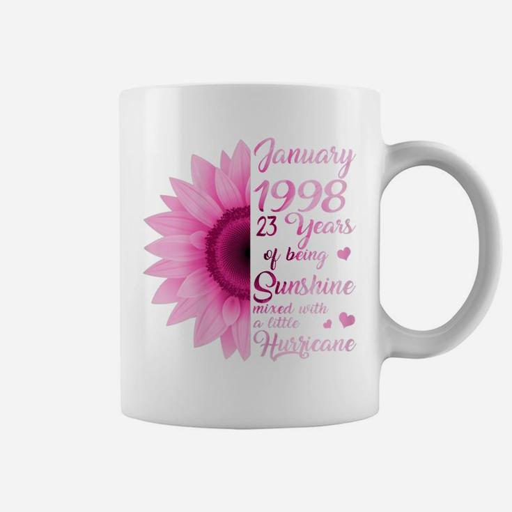 Womens January Girls 1998 Birthday Gift 23 Years Old Made In 1998 Coffee Mug