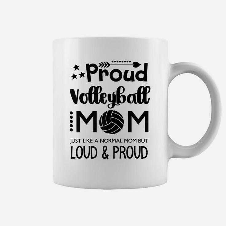 Womens Loud & Proud Volleyball Mom Coffee Mug
