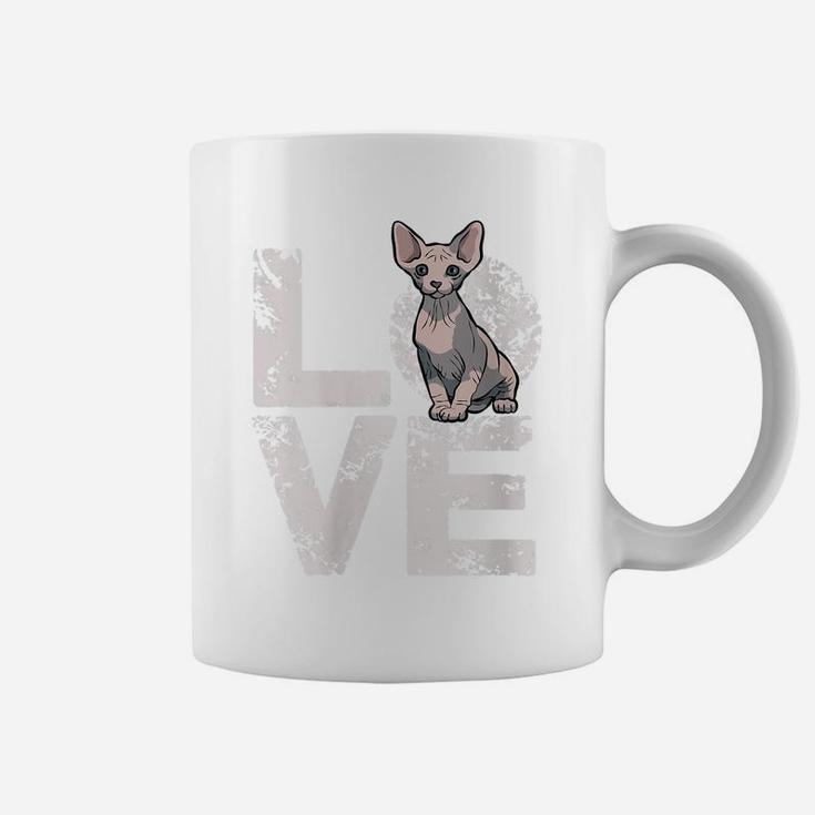 Womens Sphynx Cat Hairless Cat Lovers Owner Valentines Day Gift Coffee Mug
