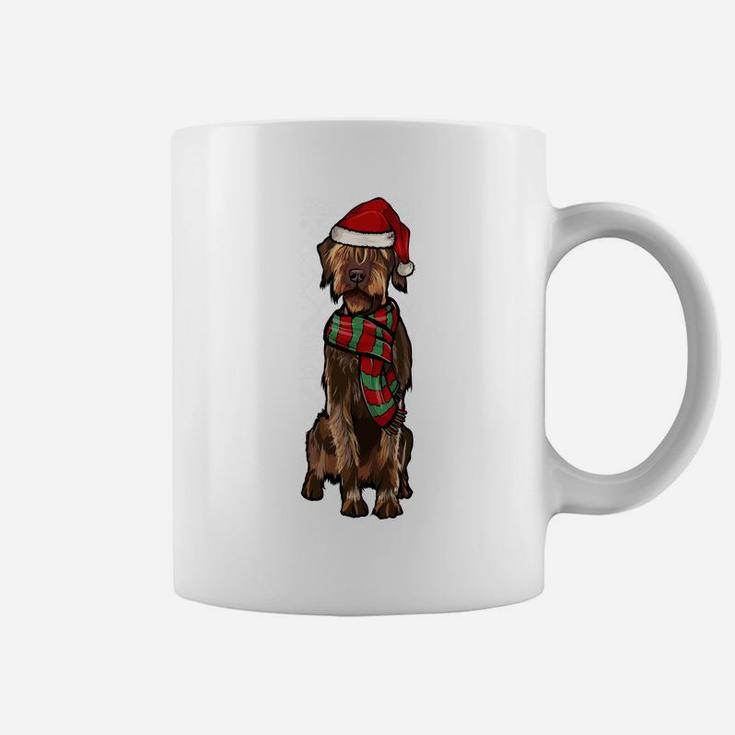 Xmas Wirehaired Pointing Griffon Santa Claus Ugly Christmas Sweatshirt Coffee Mug