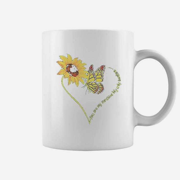 You Are My Sunshine Sunflower And Butterfly Coffee Mug