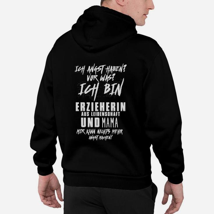 Erzieherin und Mama Leidenschaft Hoodie in Schwarz, Perfektes Tee für Mütter