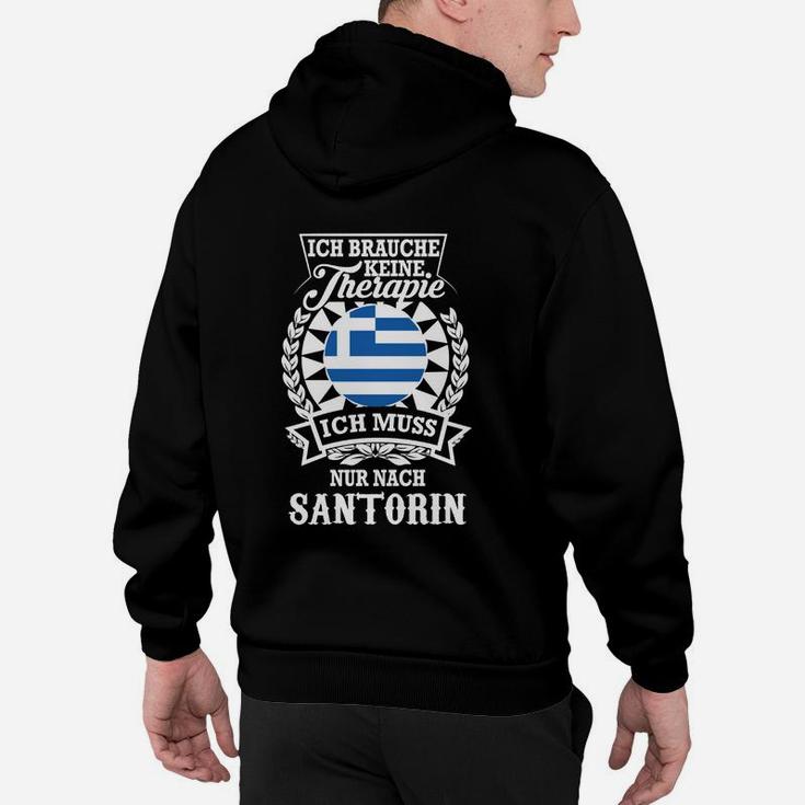 Griechenland-inspiriertes Hoodie Santorini-Therapie, Urlaubsstimmung Tee