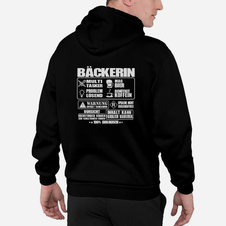 Humorvolles Bäckerin Hoodie, Lustige Sprüche für Backfans