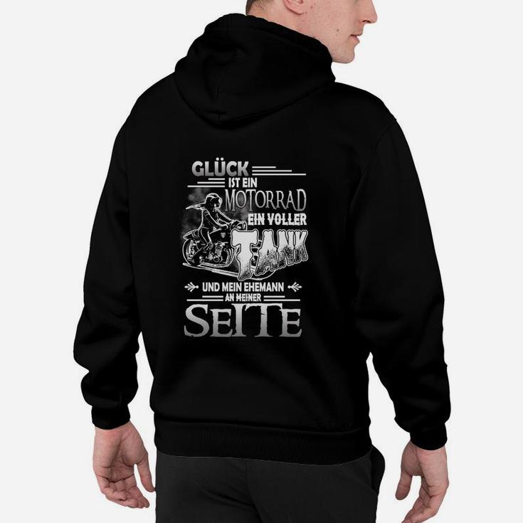 Motorrad-Liebhaber Hoodie, Glück Ehemann Spruch