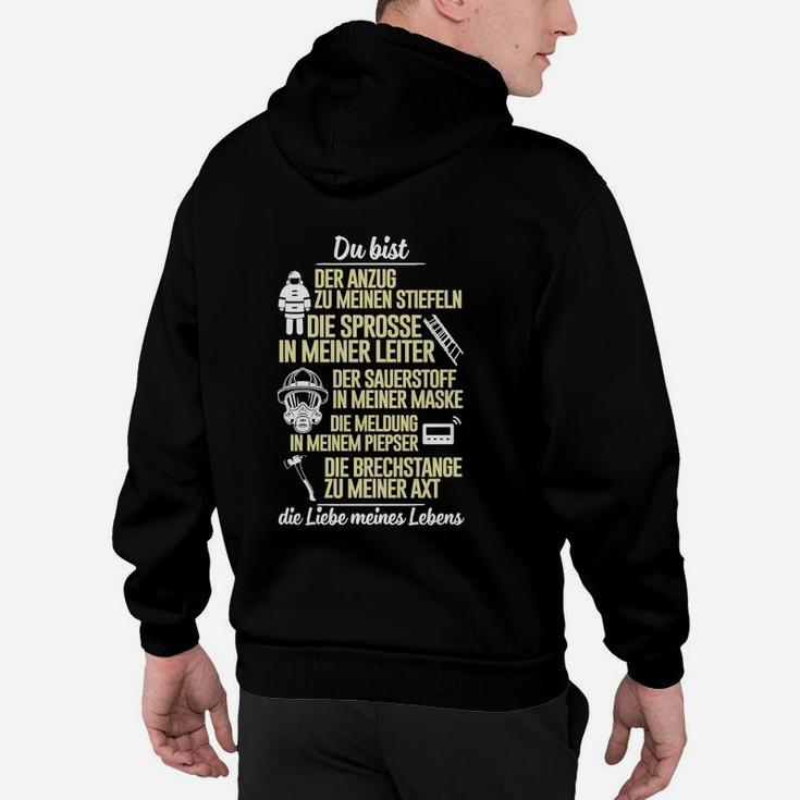 Romantisches Statement Hoodie mit Du Bist... Liebeserklärung Design