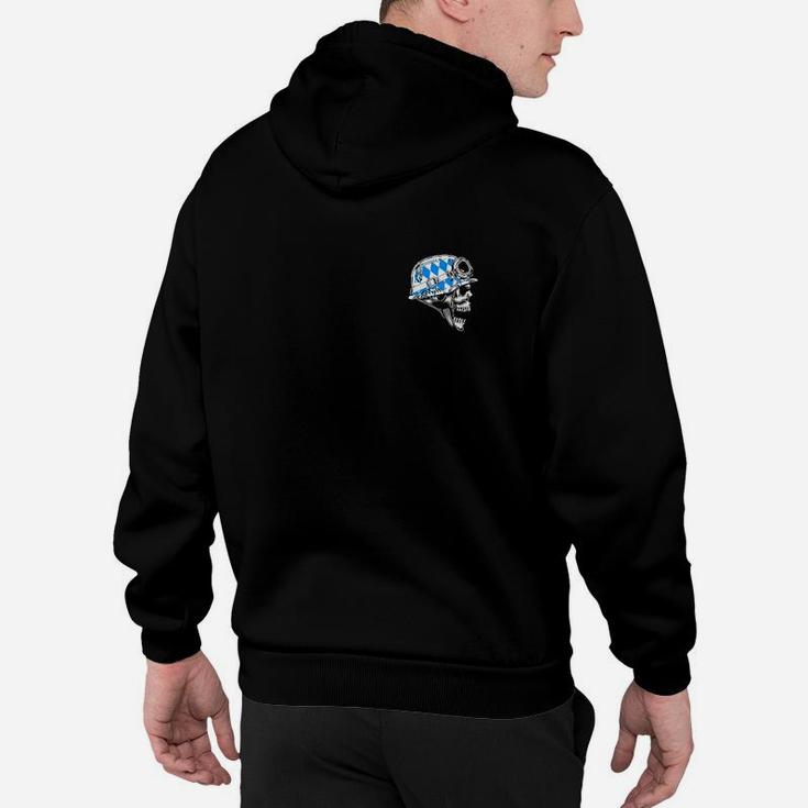 Schwarzes Hoodie mit Brustgrafik, Stilvolles Herren-Hoodie