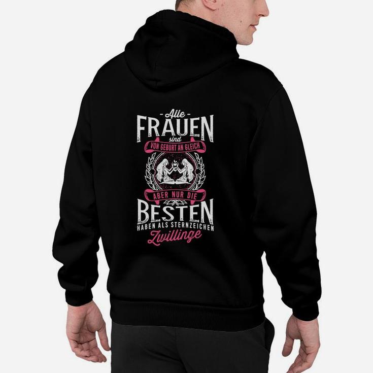 Zwillinge Geburtstag Hoodie, Schwarzes Tee mit Aufdruck für Beste Frauen