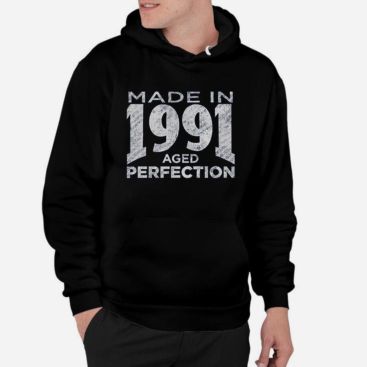 30Th Birthday Gift Made In 1991 Aged To Perfection Hoodie