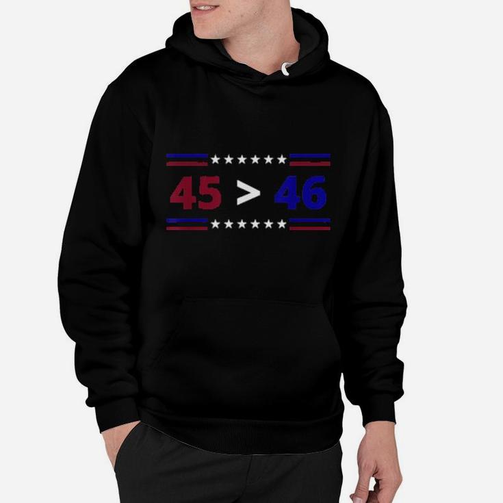 45 Is Greater Than 46 Hoodie
