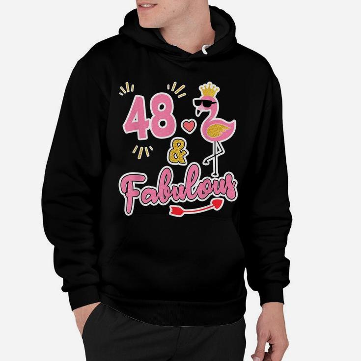 48 And Fabulous - 48 Years Old Gift - 48Th Birthday Hoodie