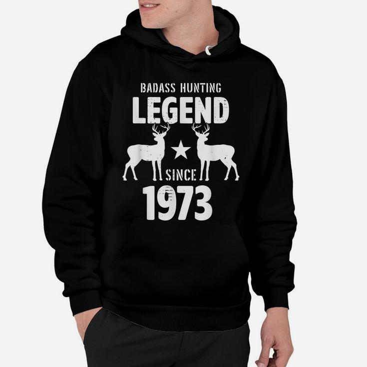48 Year Old Men Women 1973 Hunter Hunting Gifts For Birthday Hoodie