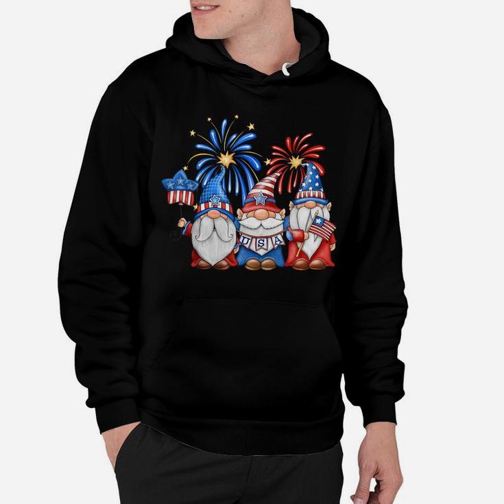 4Th Of July American Gnomes Celebrating Independence Day Hoodie