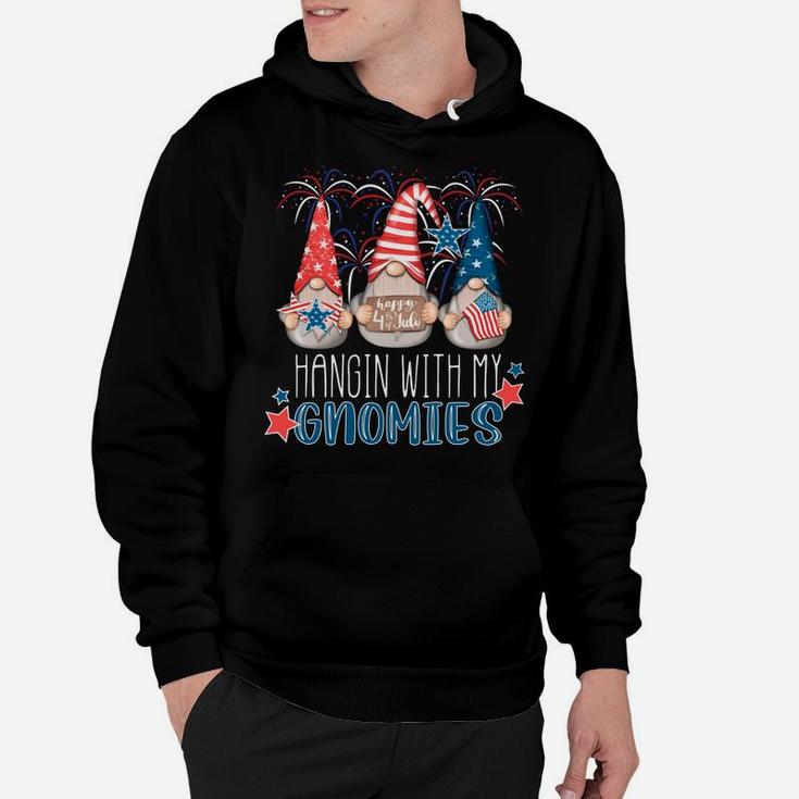 4Th Of July Gnomes Hangin' With My Gnomies Summer July 4Th Sweatshirt Hoodie