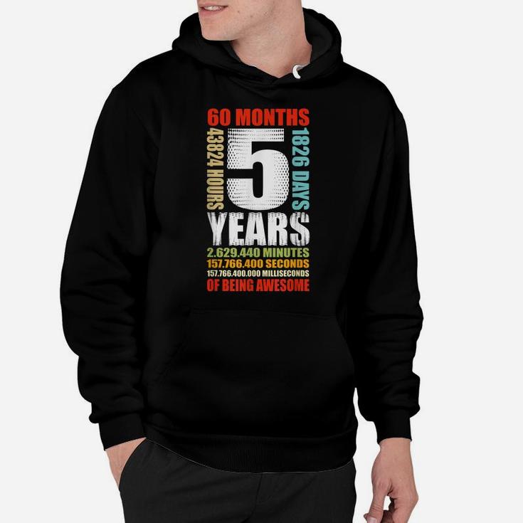 5Th Birthday 5 Year Old Boys Girls Kids Party Being Awesome Hoodie