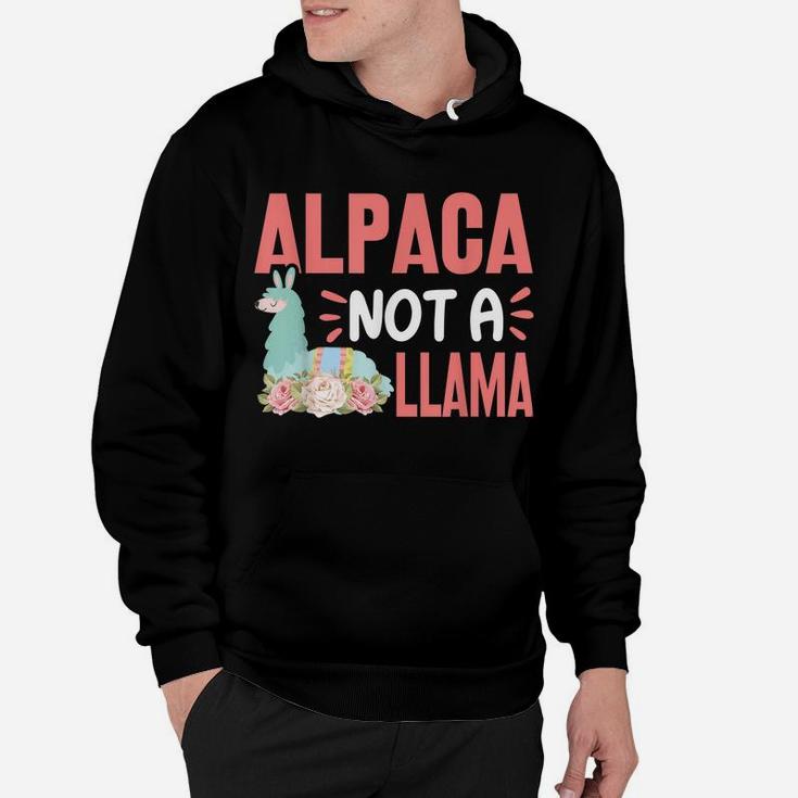 Alpaca Not A Llama - Funny Alpaca Lover Saying Hoodie