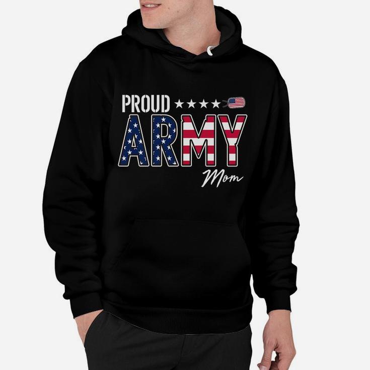 American Flag Proud Army Mom Hoodie