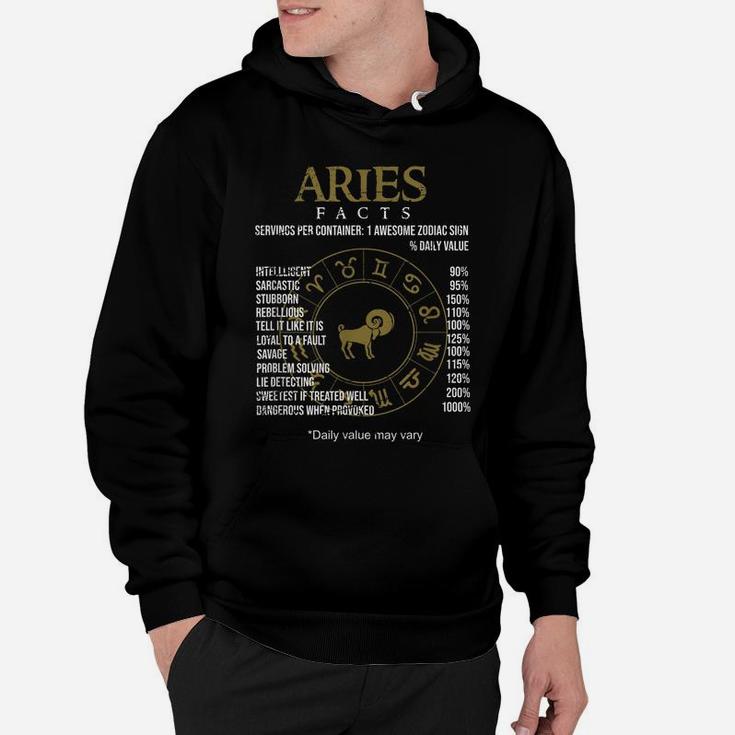 Astrological Sign Aries Facts Zodiac Sign Hoodie