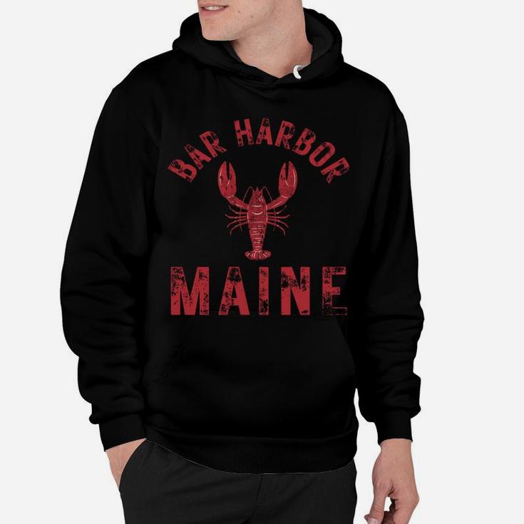 Bar Harbor Maine Lobster Travel Acadia Vintage Hoodie