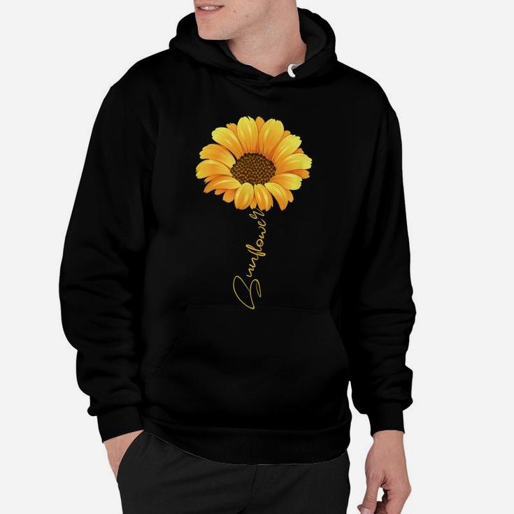 Beautiful Sunflower With Lettering Shirt For Women Hoodie