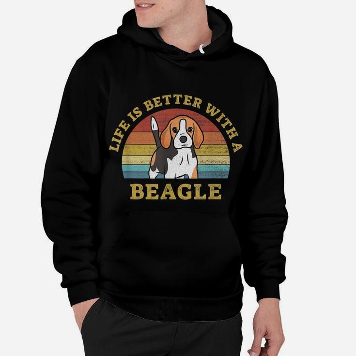 Best Beagle Retro Vintage Dog Design Puppy Lover Hoodie