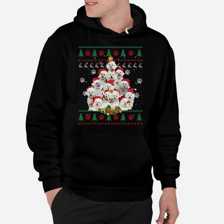 Bichon Frise Christmas Dog Lover Gift Ugly Sweater Xmas Tree Sweatshirt Hoodie