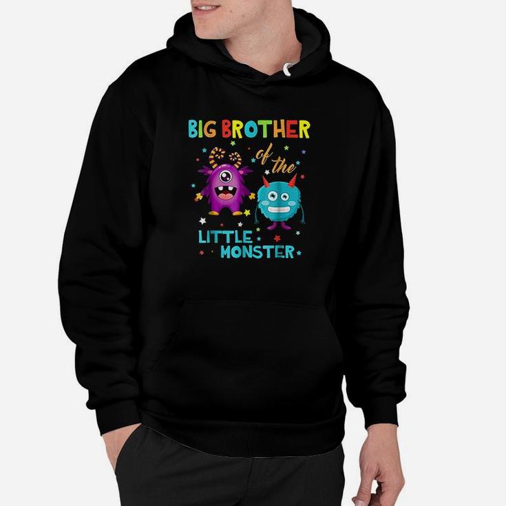 Big Brother Of The Little Monster Birthday Monster Hoodie