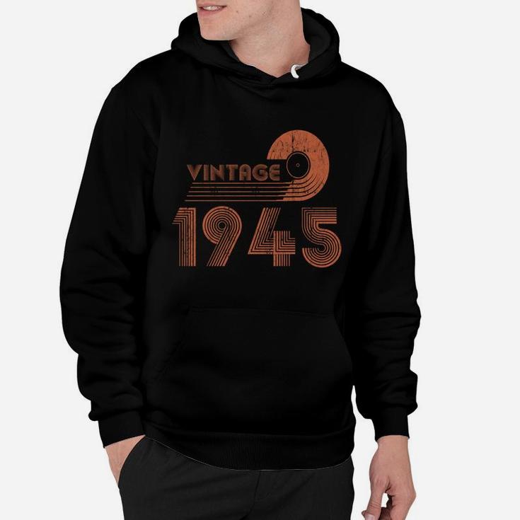 Birthday 365 Vintage 1945 Birthday Gift Retro Style Hoodie
