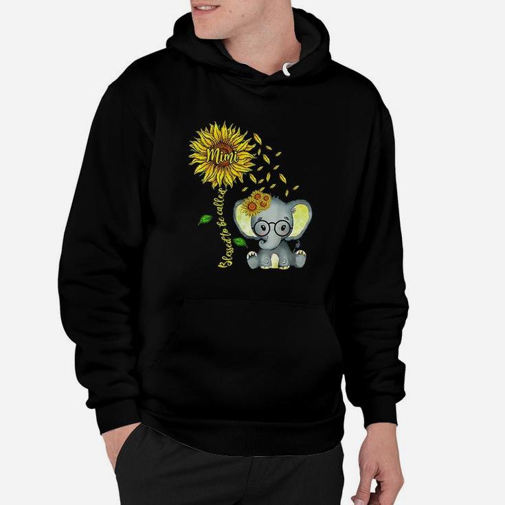 Blessed To Be Called Mimi Sunflower Elephant Hoodie