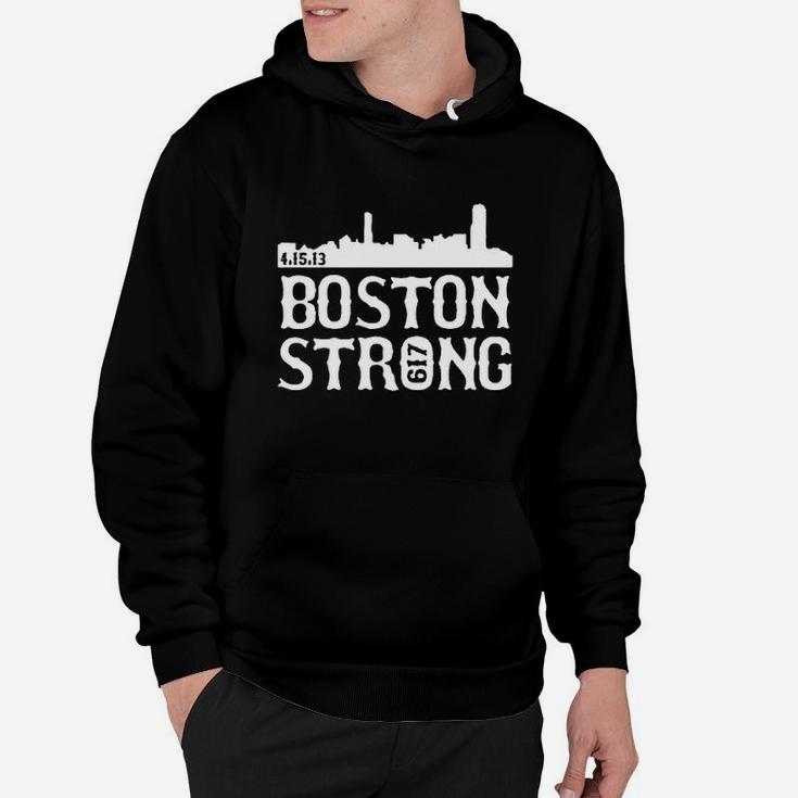 Boston Strong 617 Skyline State Hoodie