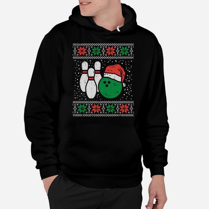 Bowling Ugly Christmas Sweater Sport Bowls Xmas Men Gift Sweatshirt Hoodie