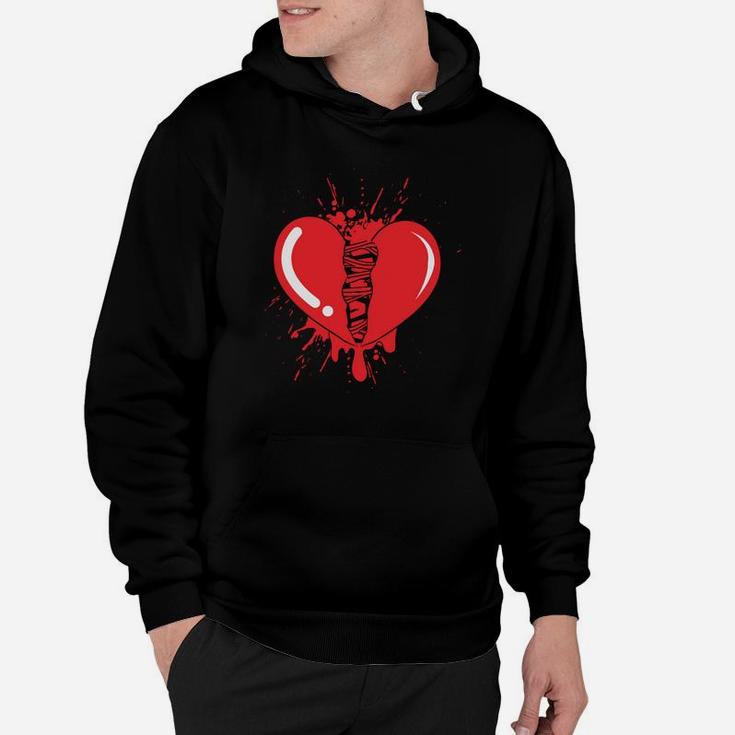 Broken Heart Gift For Valentines Day Happy Valentines Day Hoodie