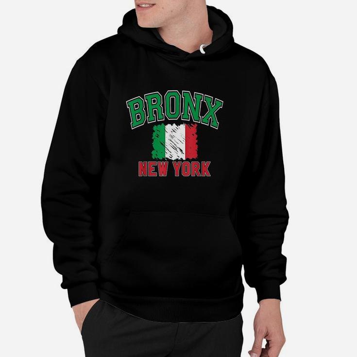 Bronx New York Style Italy Flag Hoodie