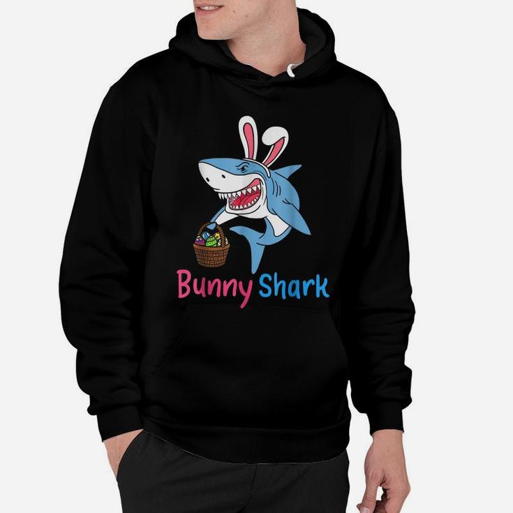 Bunny Shark Clothing Funny Easter Egg Hunting Hoodie